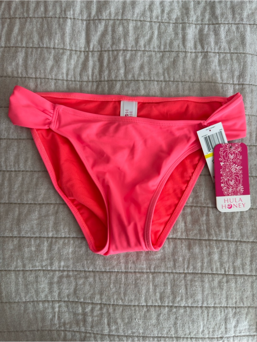 Hula Honey Hot Pink Side-Knot Bikini Bottom
